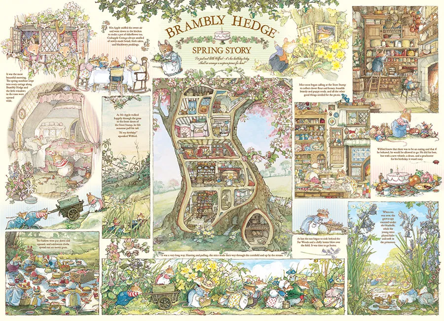 Cobble Hill Brambly Hedge Spring Story puzzle 1000 primăvară