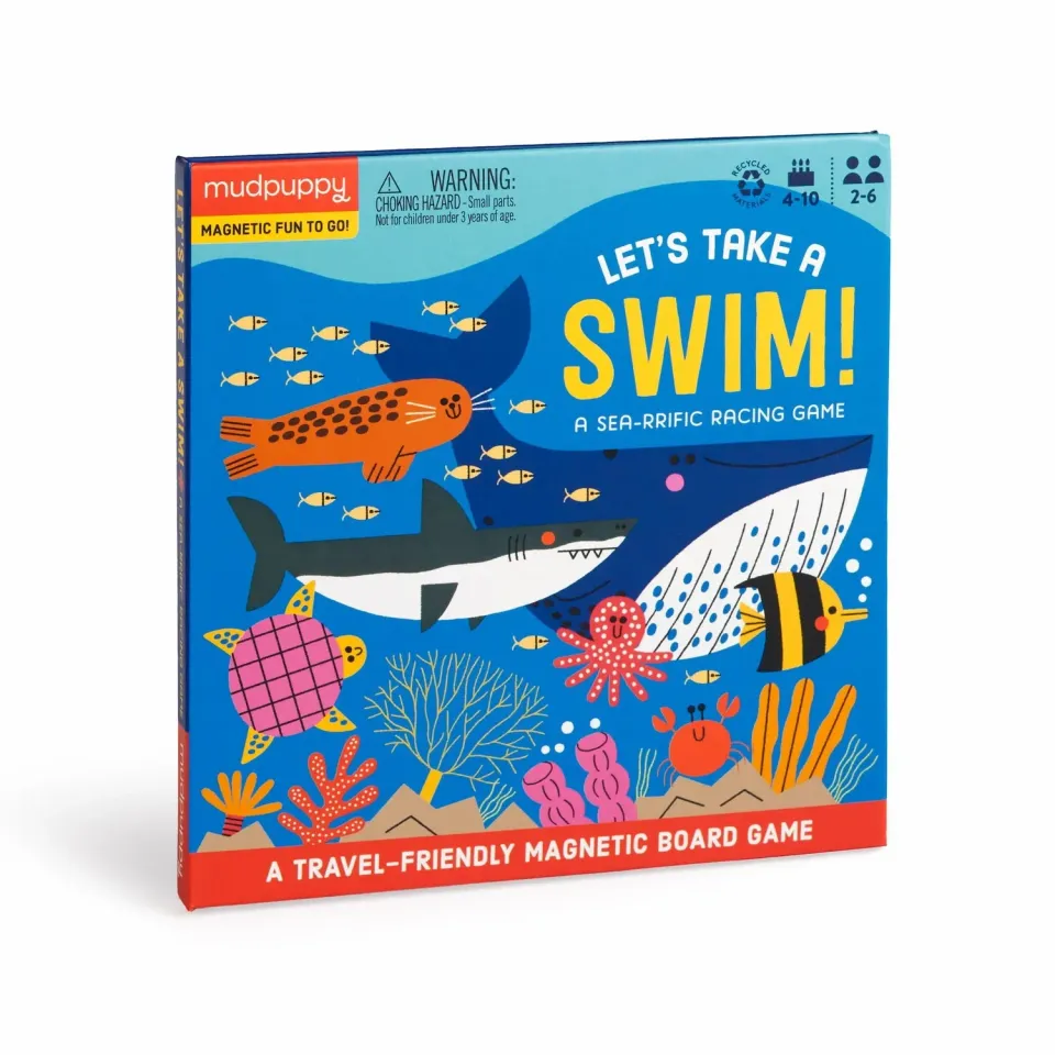 Mudpuppy Let's Take a Swim joc magnetic curse 2-6 jucatori