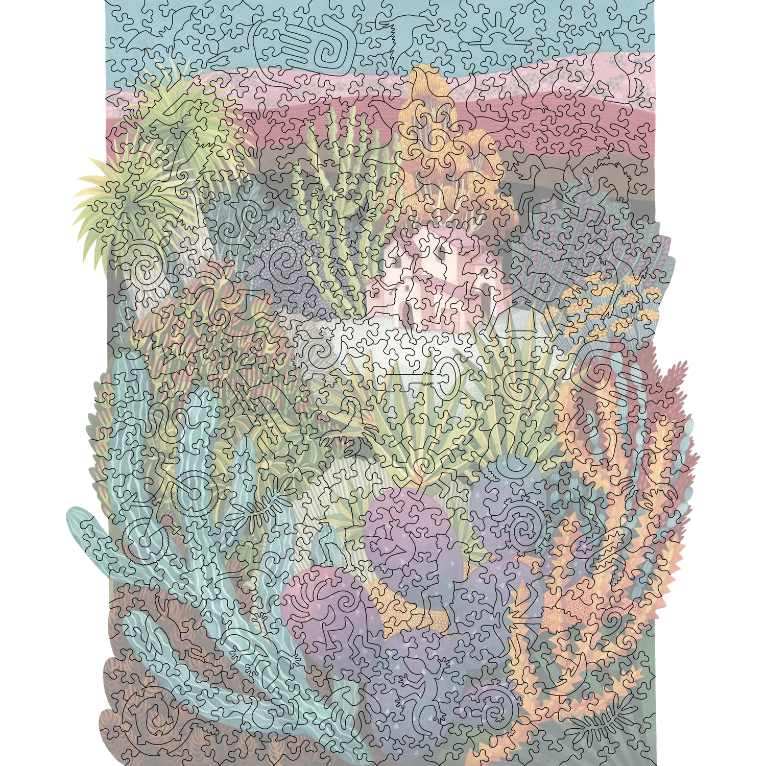 Hidden Piece Home in the Desert 1 puzzle 505 piese