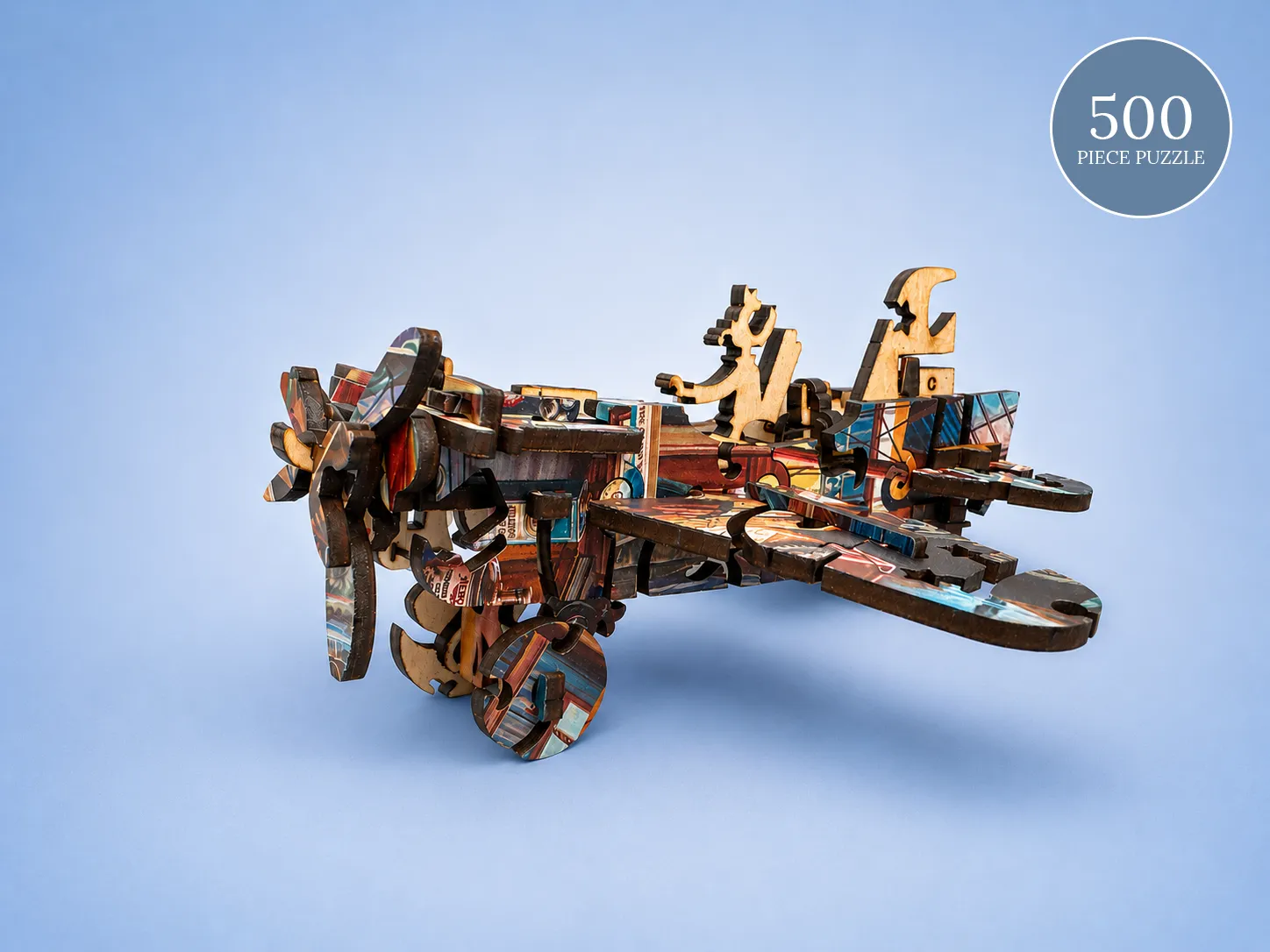 Mosaic Puzzles Ready for Takeoff puzzle lemn 3D 500 piese avion
