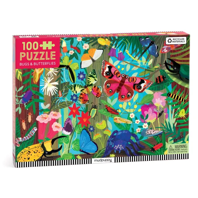 Mudpuppy Bugs & Butterflies puzzle 100 piese 59x41 cm