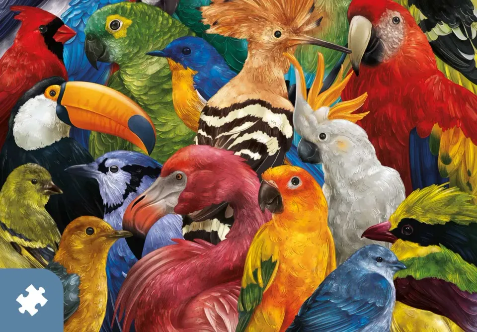 Mosaic Puzzles Traditions Tropical Feathers puzzle carton 500 piese