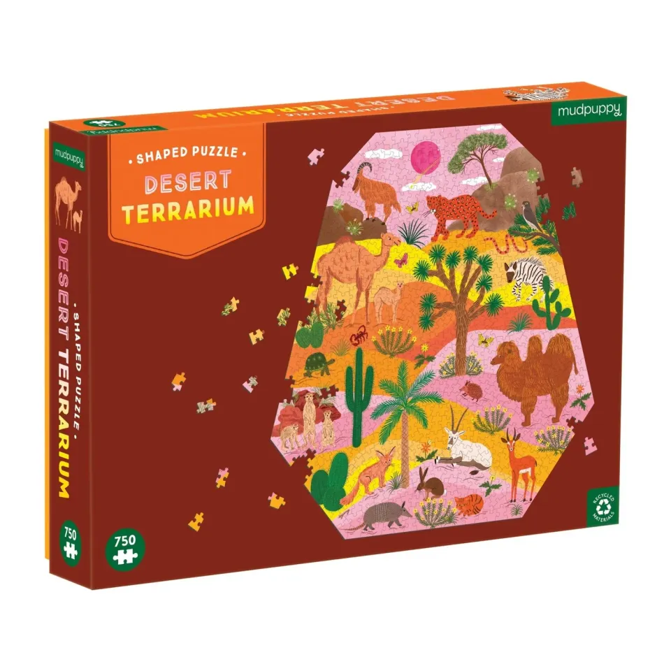 Mudpuppy Desert Terrarium puzzle contur 750 piese