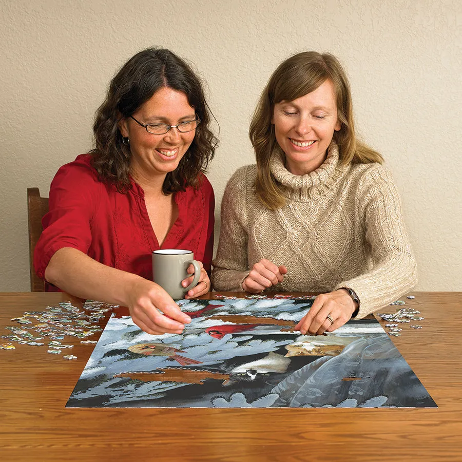 Cobble Hill Bird Watchers puzzle 1000 piese iarnă