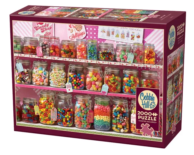 Cobble Hill Candy Store puzzle 2000 piese dulciuri