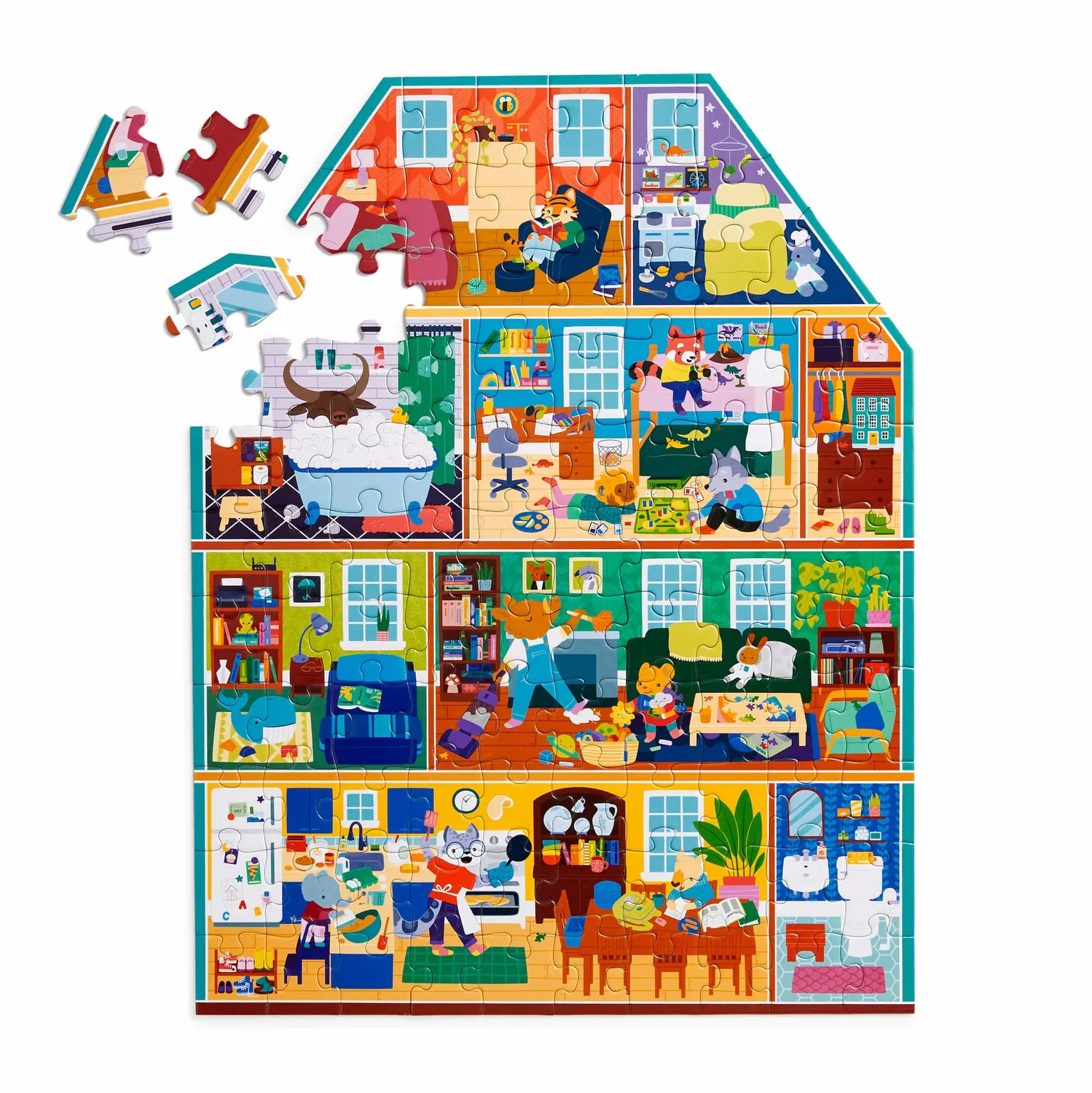 Mudpuppy My House My Home puzzle casa 100 piese