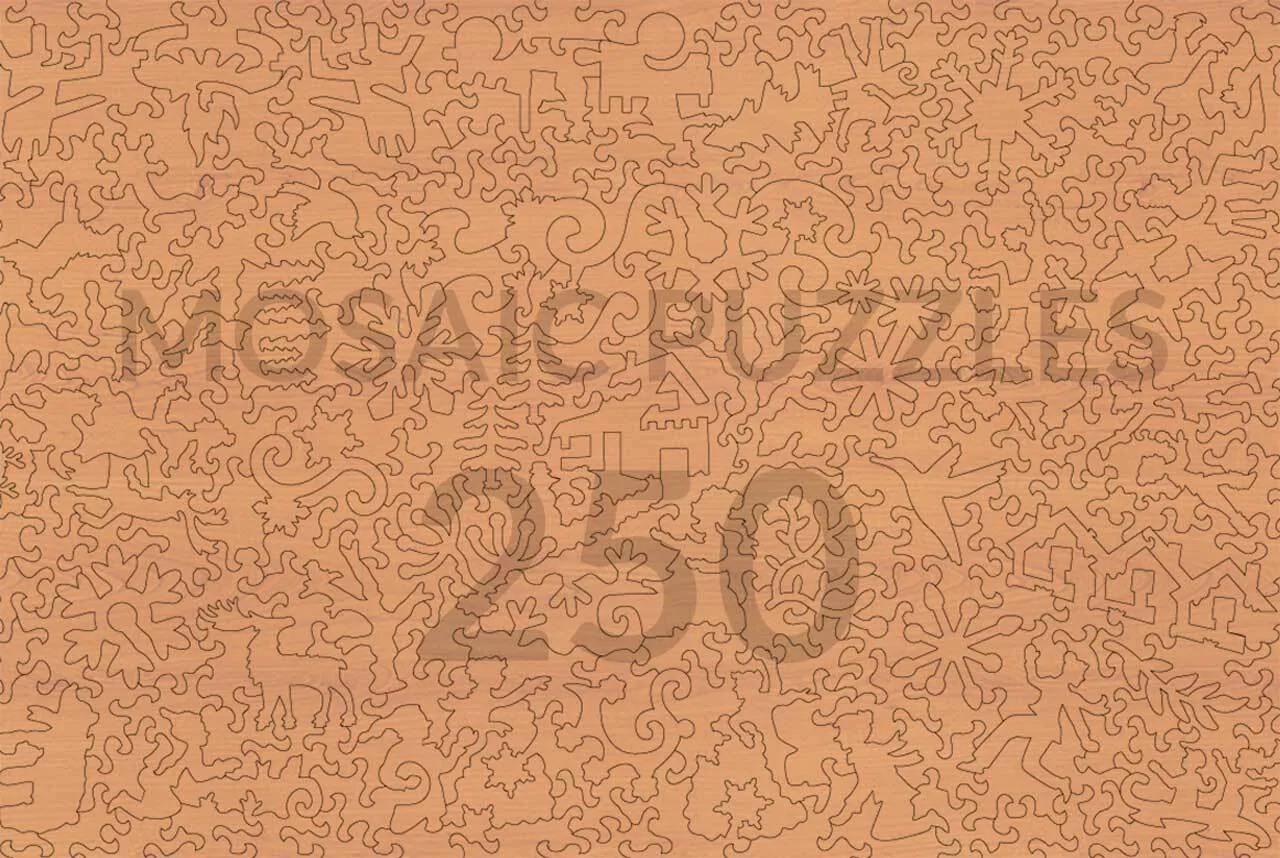 Mosaic Puzzles Winter Village Wanderers puzzle 50 piese copii