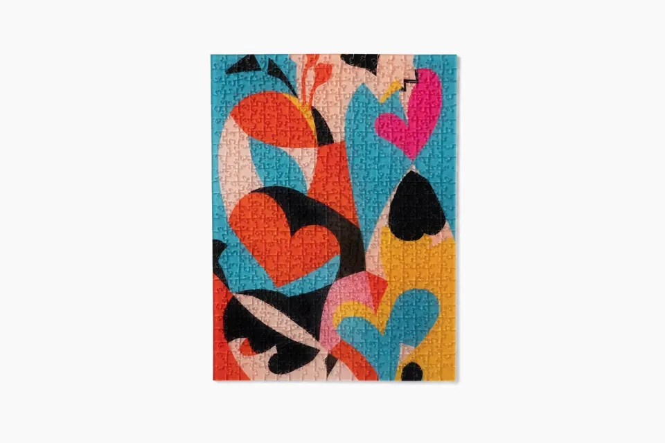 Eklektik Pieces Lovestruck puzzle 495 piese cuplu geometric
