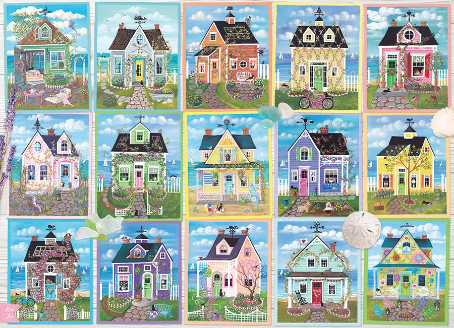 Cobble Hill Seaside Cottages puzzle 1000 piese