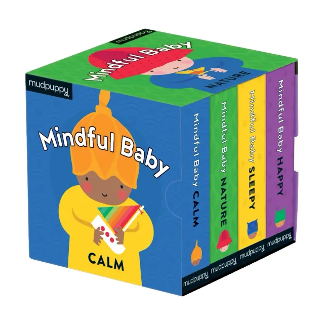 Mudpuppy Mindful Baby Set 4 carti carton bebelusi