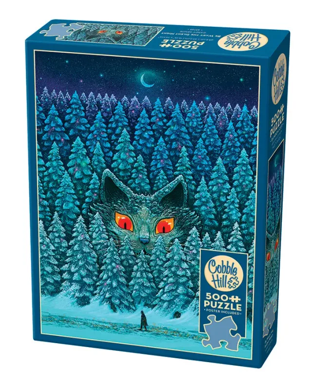 Cobble Hill Be Wary the Silent Night puzzle 500 piese iarna