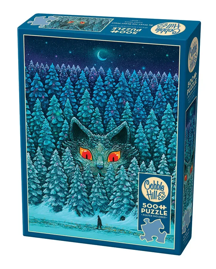 Cobble Hill Be Wary the Silent Night puzzle 500 piese iarna