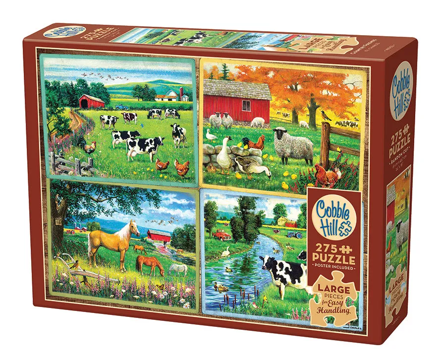 Cobble Hill Chez Michelle & Country Friends puzzle 275 piese mari
