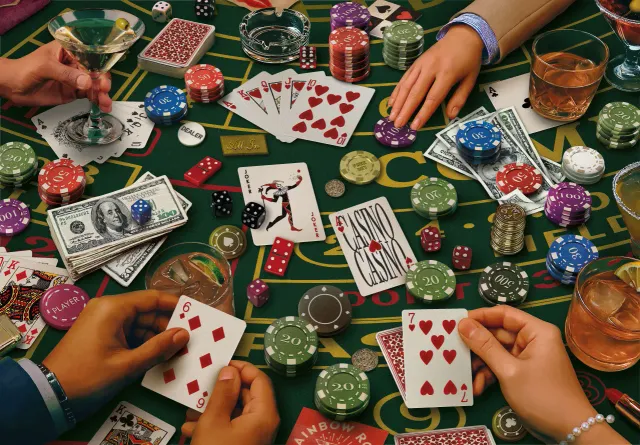Mosaic Puzzles Lucky Streak puzzle lemn 100 piese casino