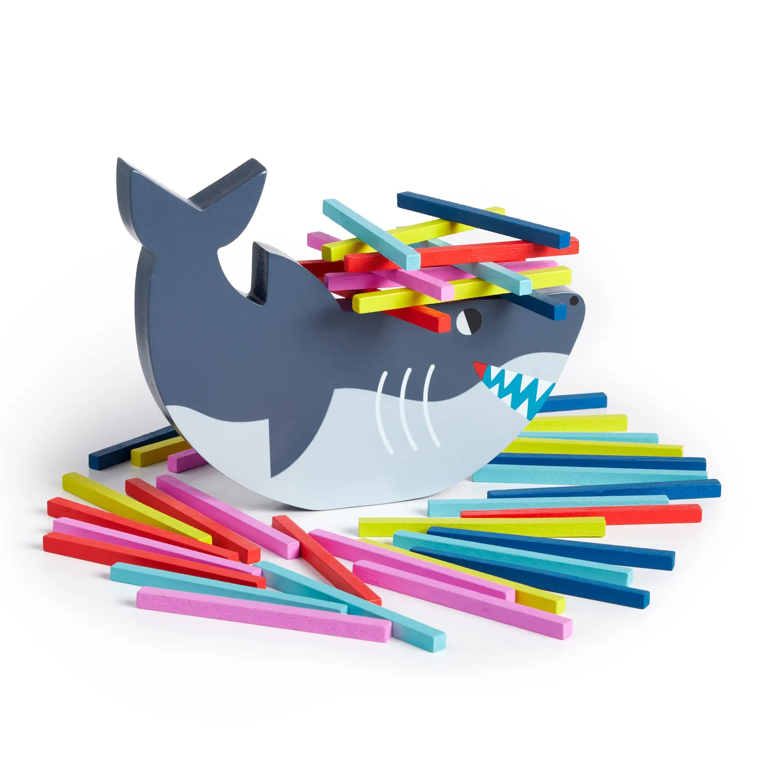 Mudpuppy Shark Stack-up joc echilibru lemn rechin