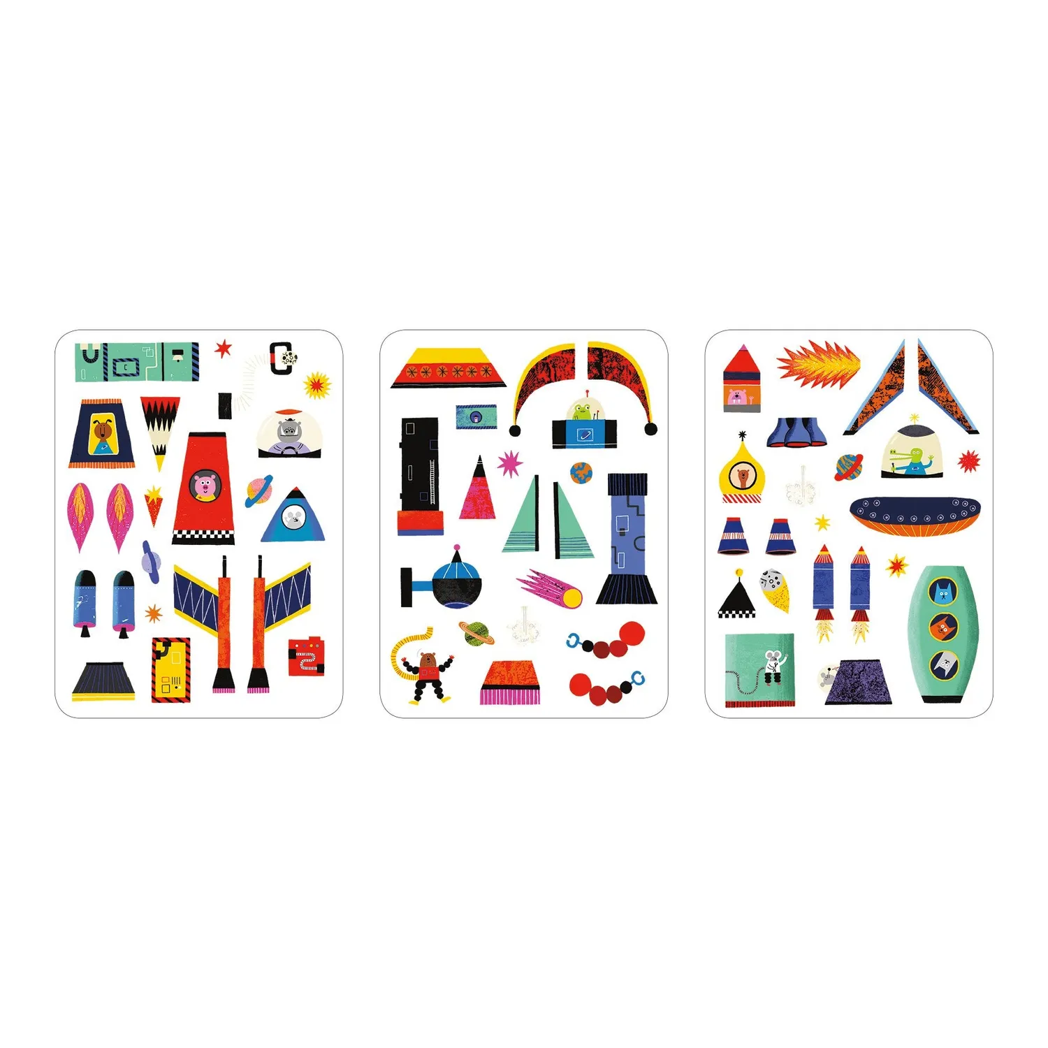 Mudpuppy Rocket Ships joc magnetic rachete spatial