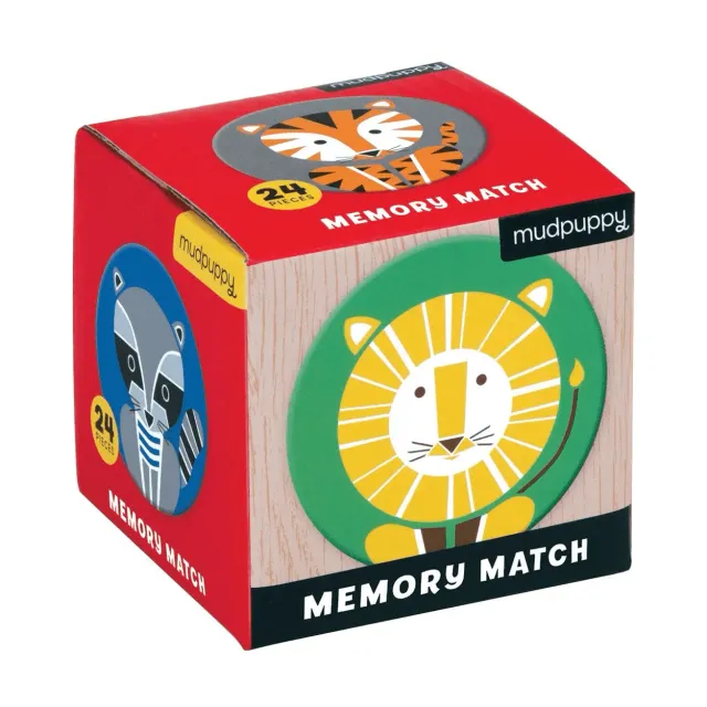 Mudpuppy Geometric Animals joc memorie 24 piese