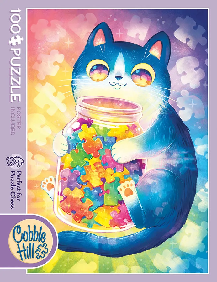 Cobble Hill Mine? puzzle 100 piese pisică albastră