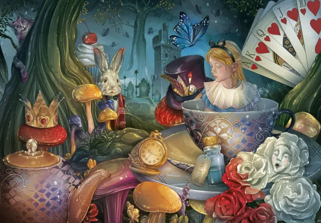 Mosaic Puzzles Through the Looking Glass puzzle 250 piese