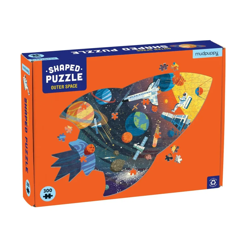 Mudpuppy Outer Space puzzle contur 300 piese nava