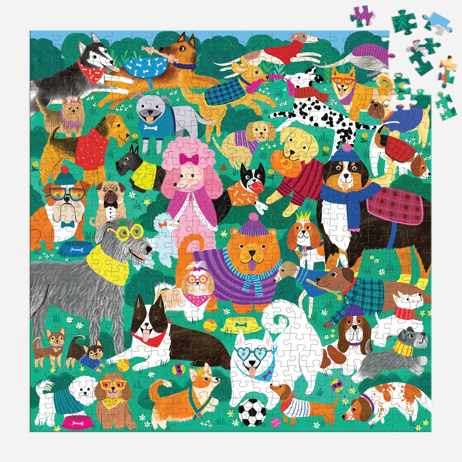 Mudpuppy Doggone Days puzzle familie 500 piese 51x51 cm