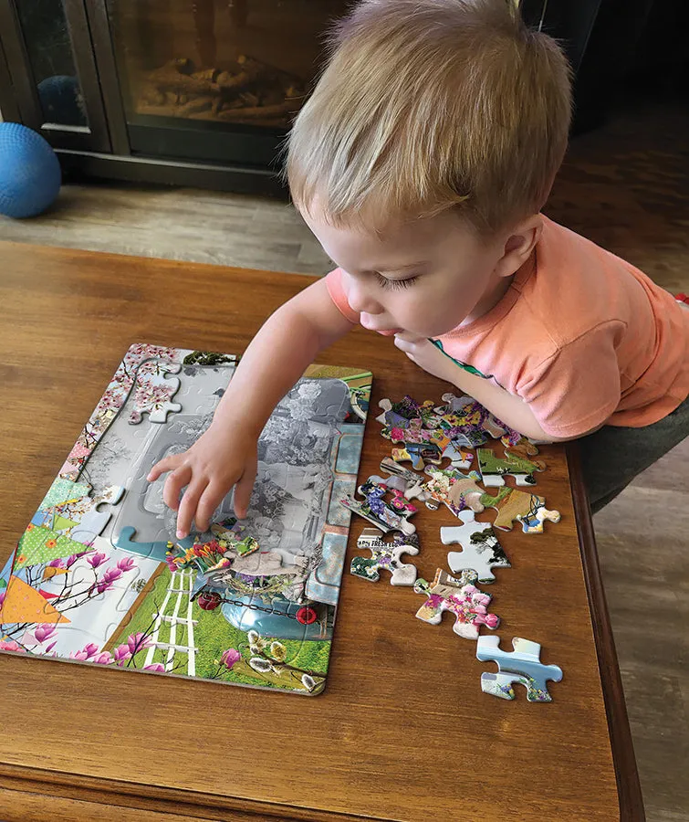 Cobble Hill Country Road puzzle tava 35 piese catei
