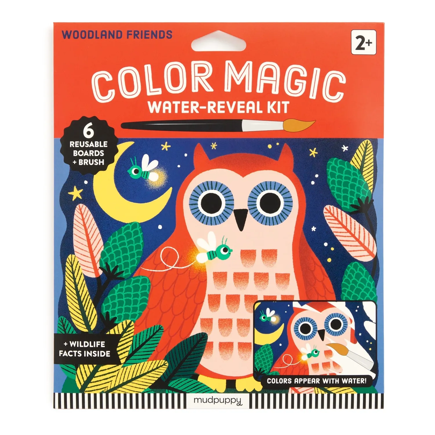 Mudpuppy Woodland Friends Kit pictură cu apă 6 planșe
