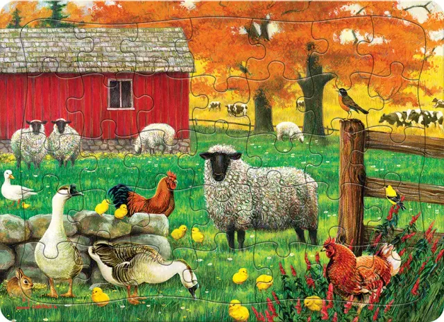 Cobble Hill Sheep Farm puzzle 35 piese tava copii