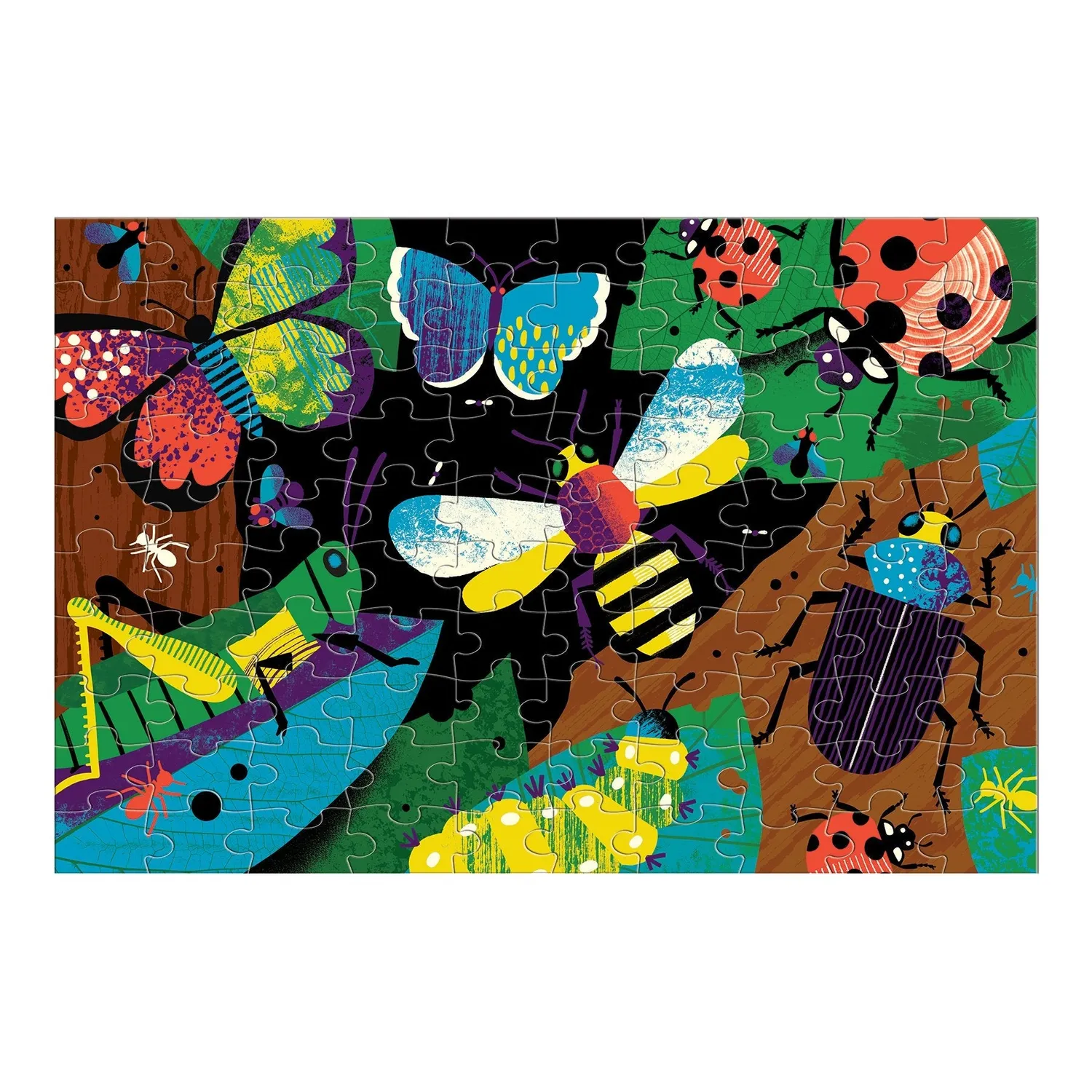 Mudpuppy Amazing Insects puzzle 100 piese fosforescent