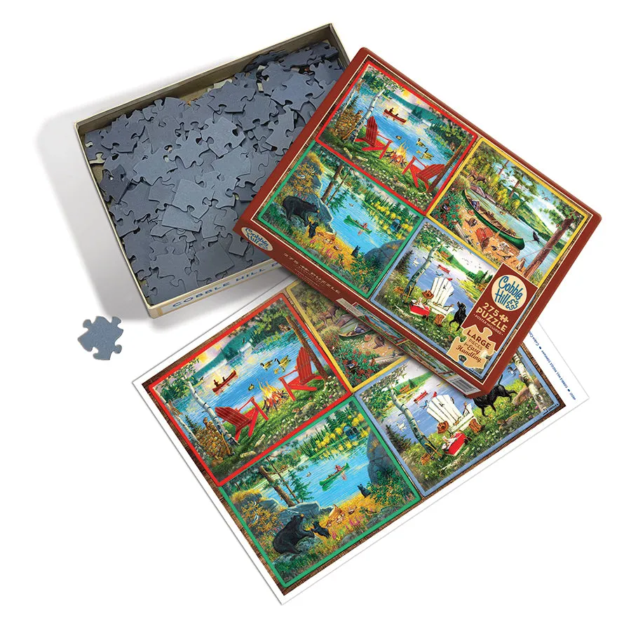 Cobble Hill Cabin Country puzzle 275 piese easy handling