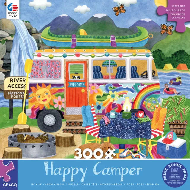 Ceaco Happy Camper Waterfall puzzle 300 piese mari