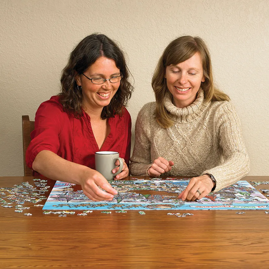Cobble Hill DoodleTown 12 Days of Christmas puzzle 1000 piese