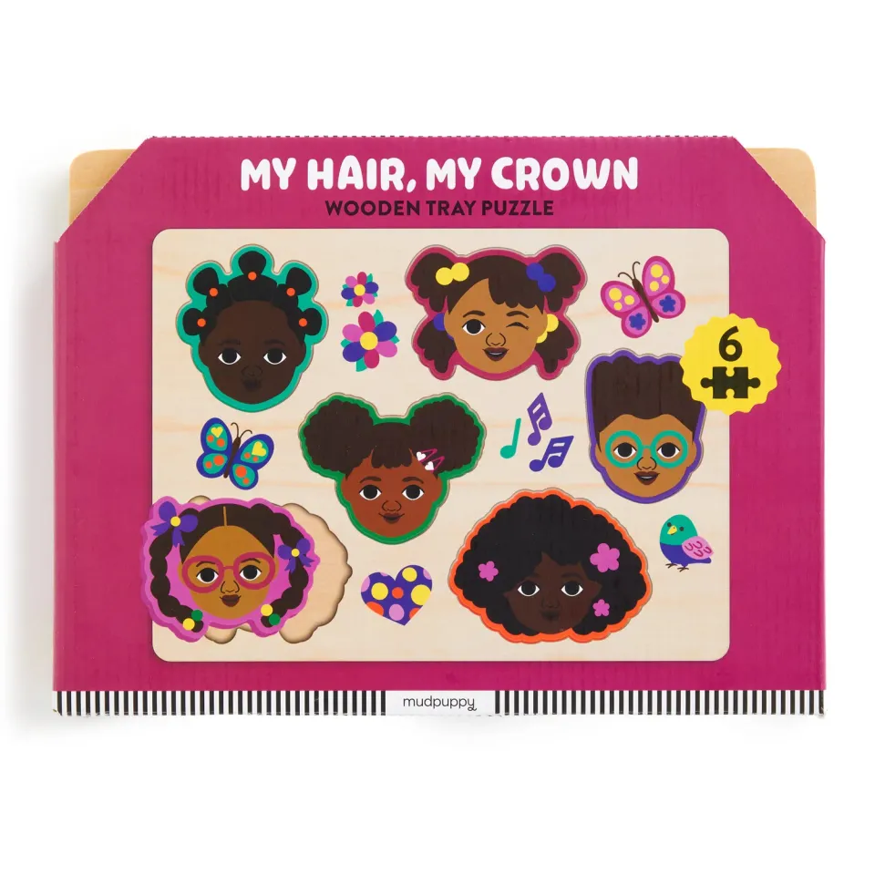 Mudpuppy My Hair My Crown puzzle lemn 8 piese