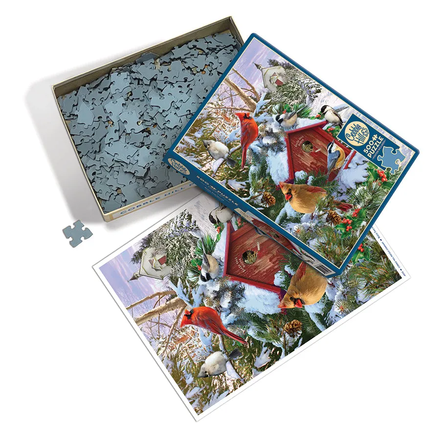 Cobble Hill Bless This House puzzle 500 piese iarna
