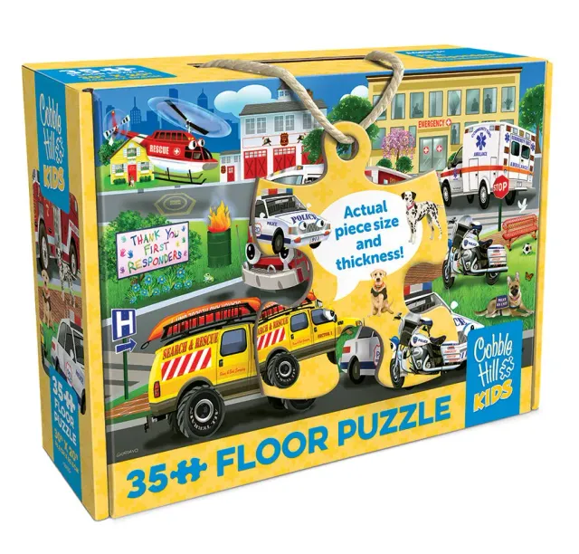 Cobble Hill First Responders puzzle podea 35 piese copii