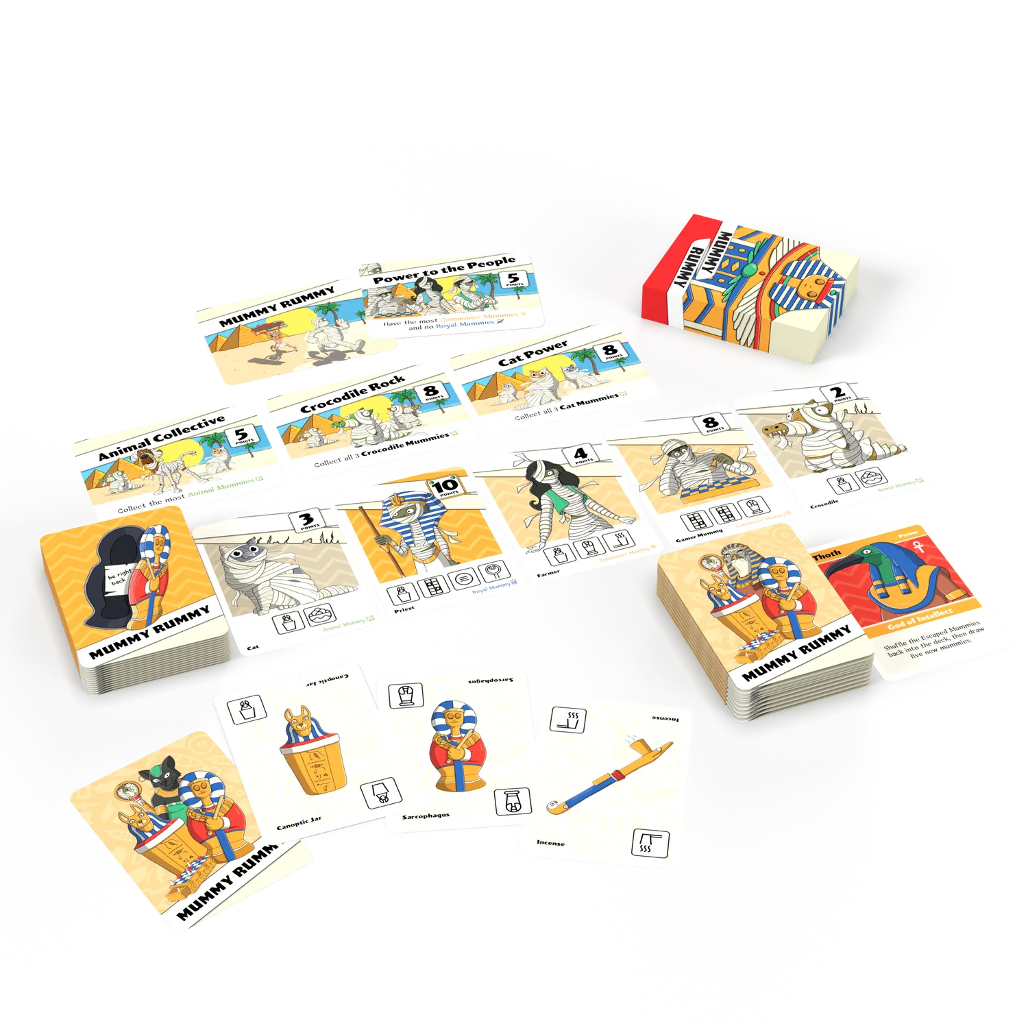 Gamewright Mummy Rummy 30th Anniversary joc carti familie