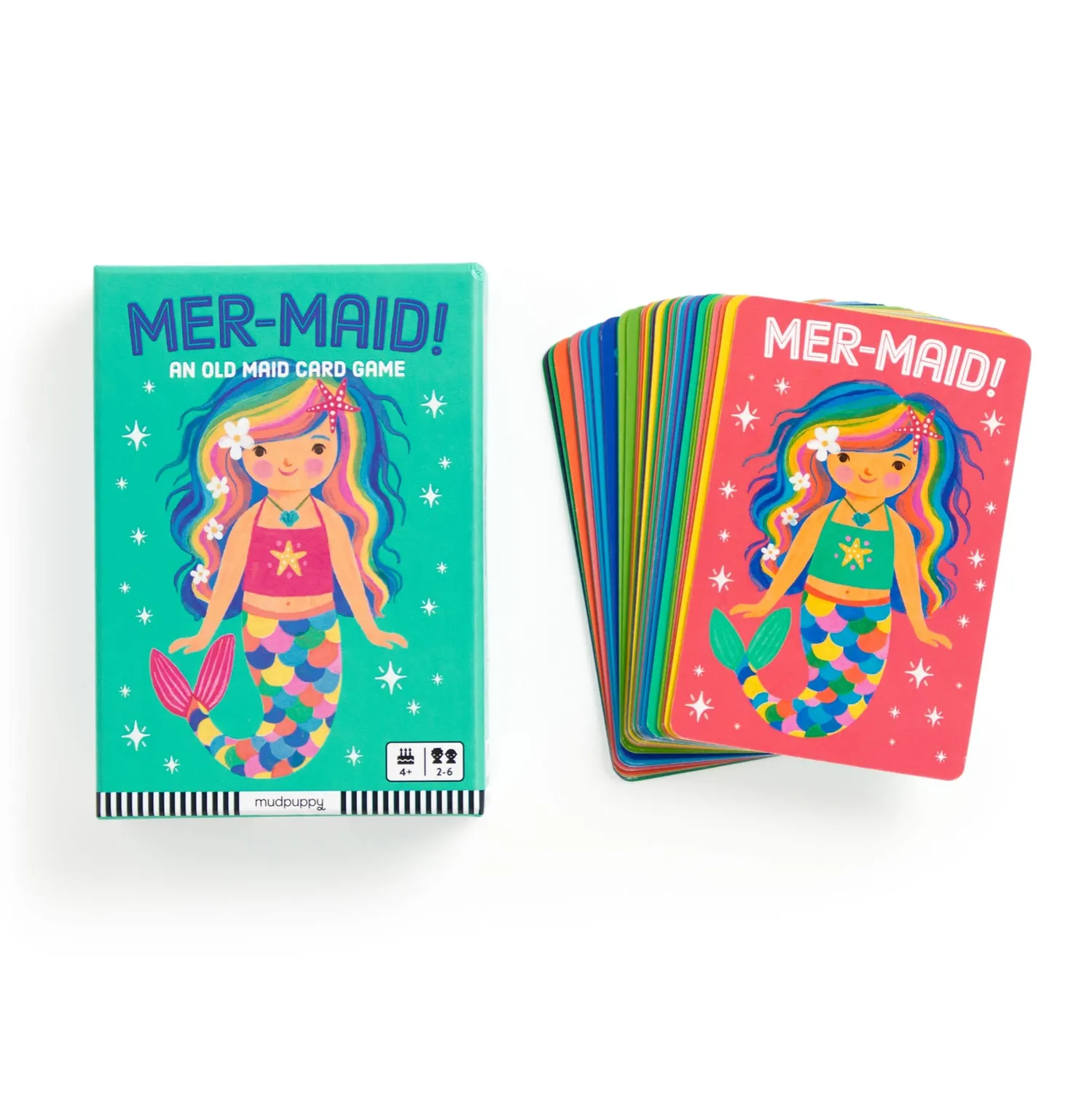 Mudpuppy Mer-Maid joc de carti cu sirene old maid