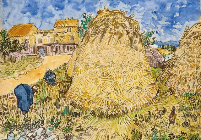 Mosaic Puzzles Meules de Ble puzzle lemn 500 piese Van Gogh
