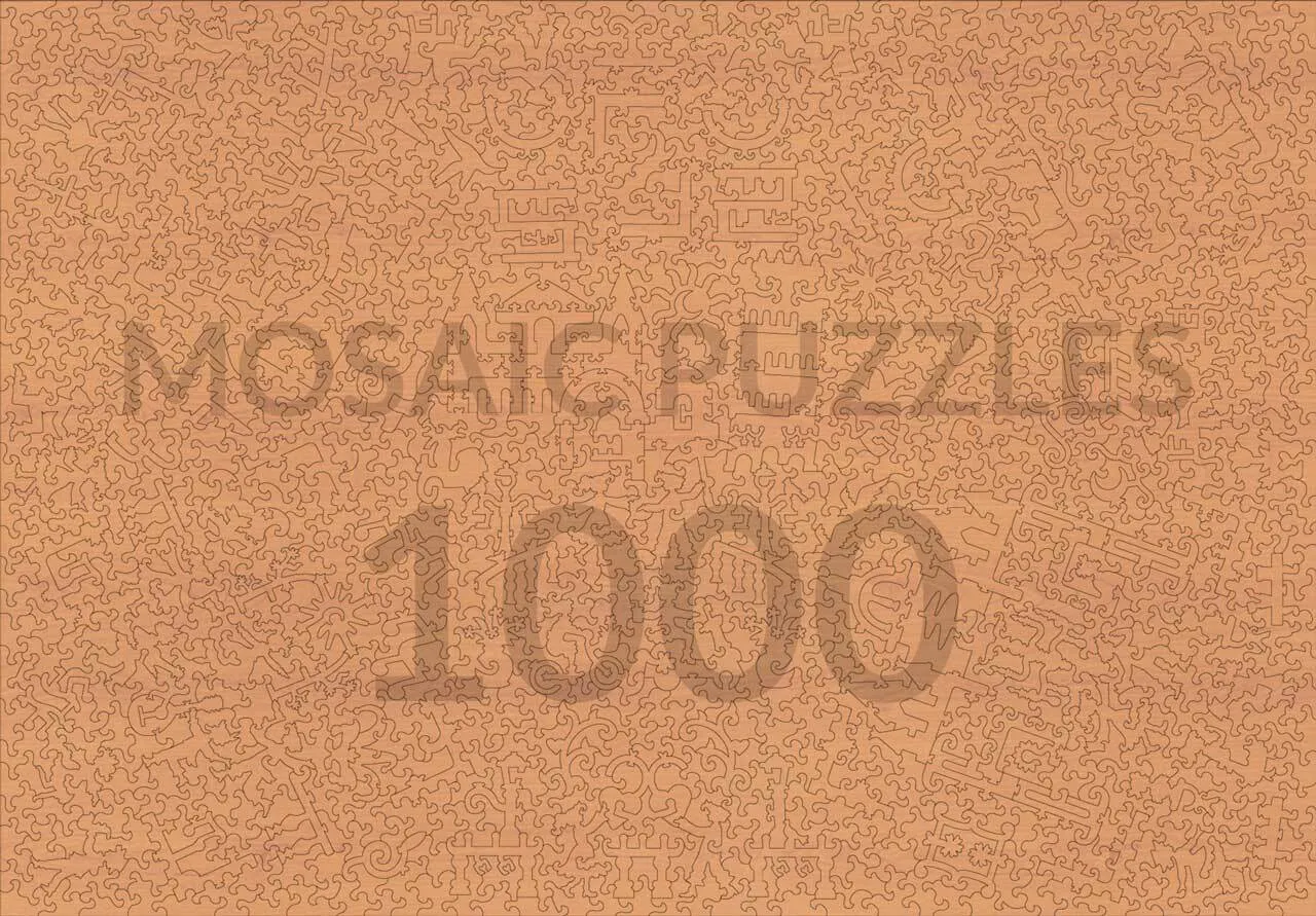 Mosaic Puzzles A Sunset on Lake Como puzzle lemn 500 piese apus