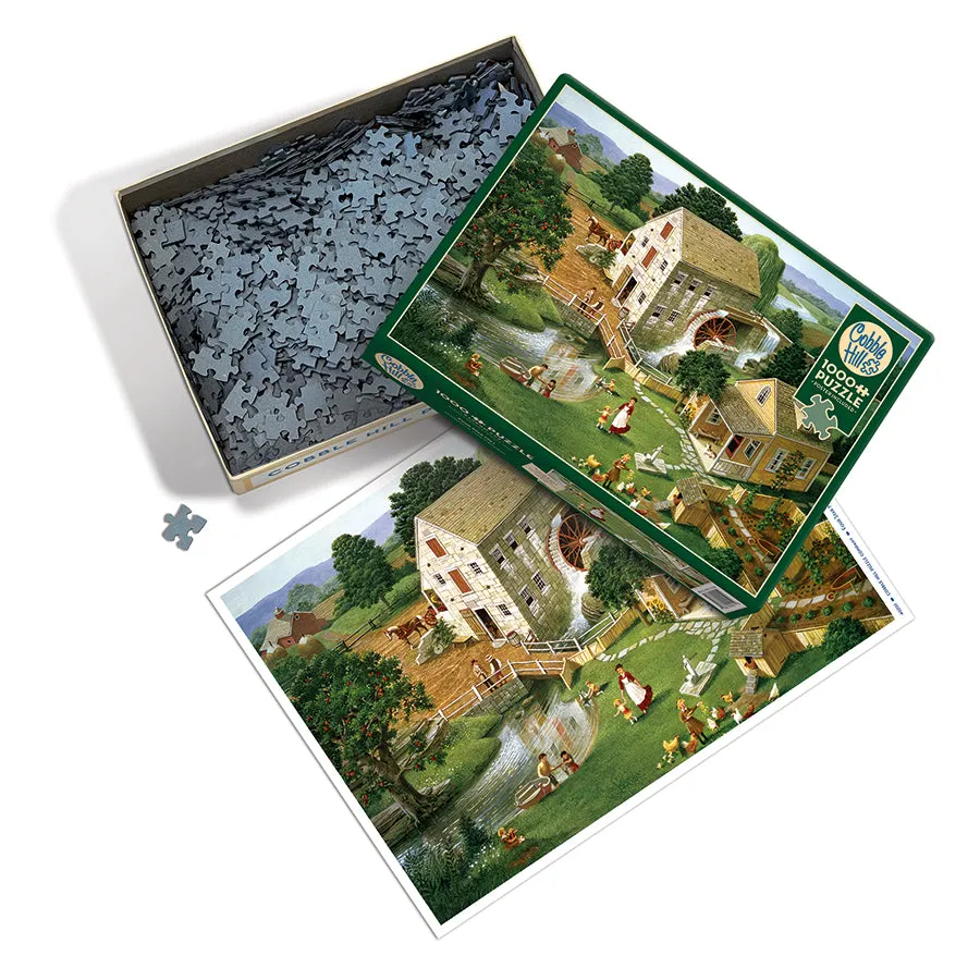 Cobble Hill Four Star Mill puzzle 1000 piese fermă