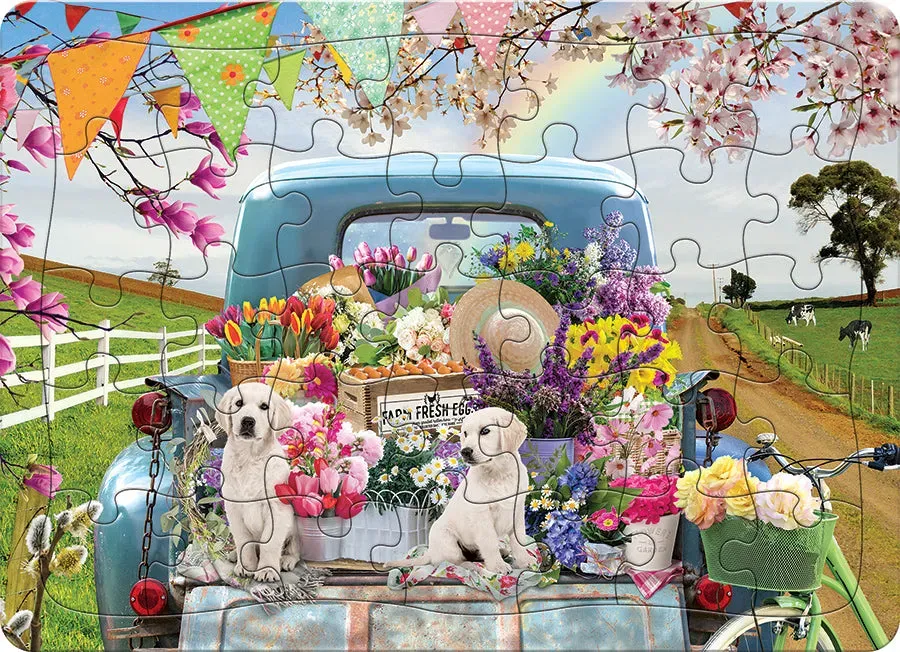 Cobble Hill Country Road puzzle tava 35 piese catei