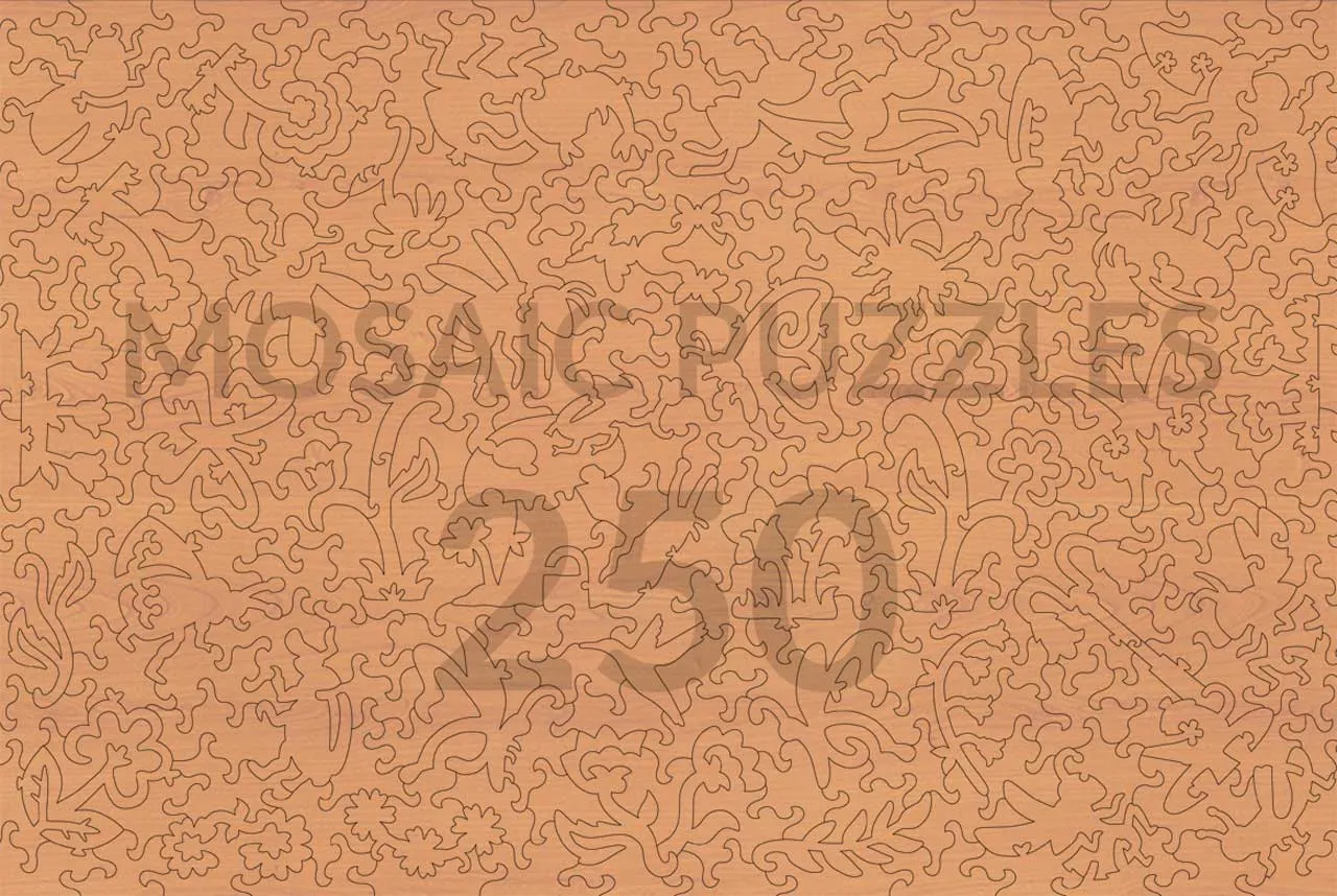 Mosaic Puzzles Jewel Kaleidoscope puzzle lemn 500 piese flori
