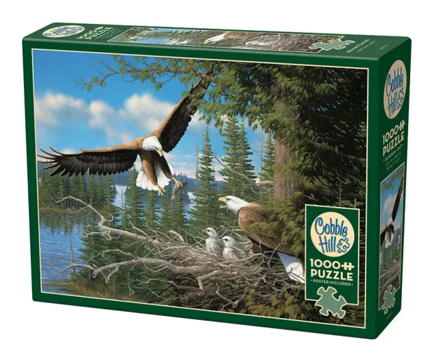 Cobble Hill Nesting Eagles puzzle 1000 piese pasari