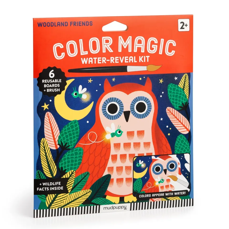 Mudpuppy Woodland Friends Kit pictură cu apă 6 planșe