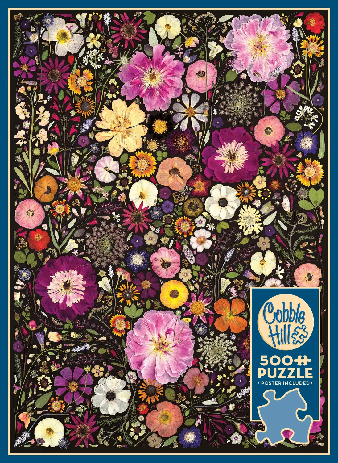 Cobble Hill Flower Press Little Hollow puzzle 500 piese flori