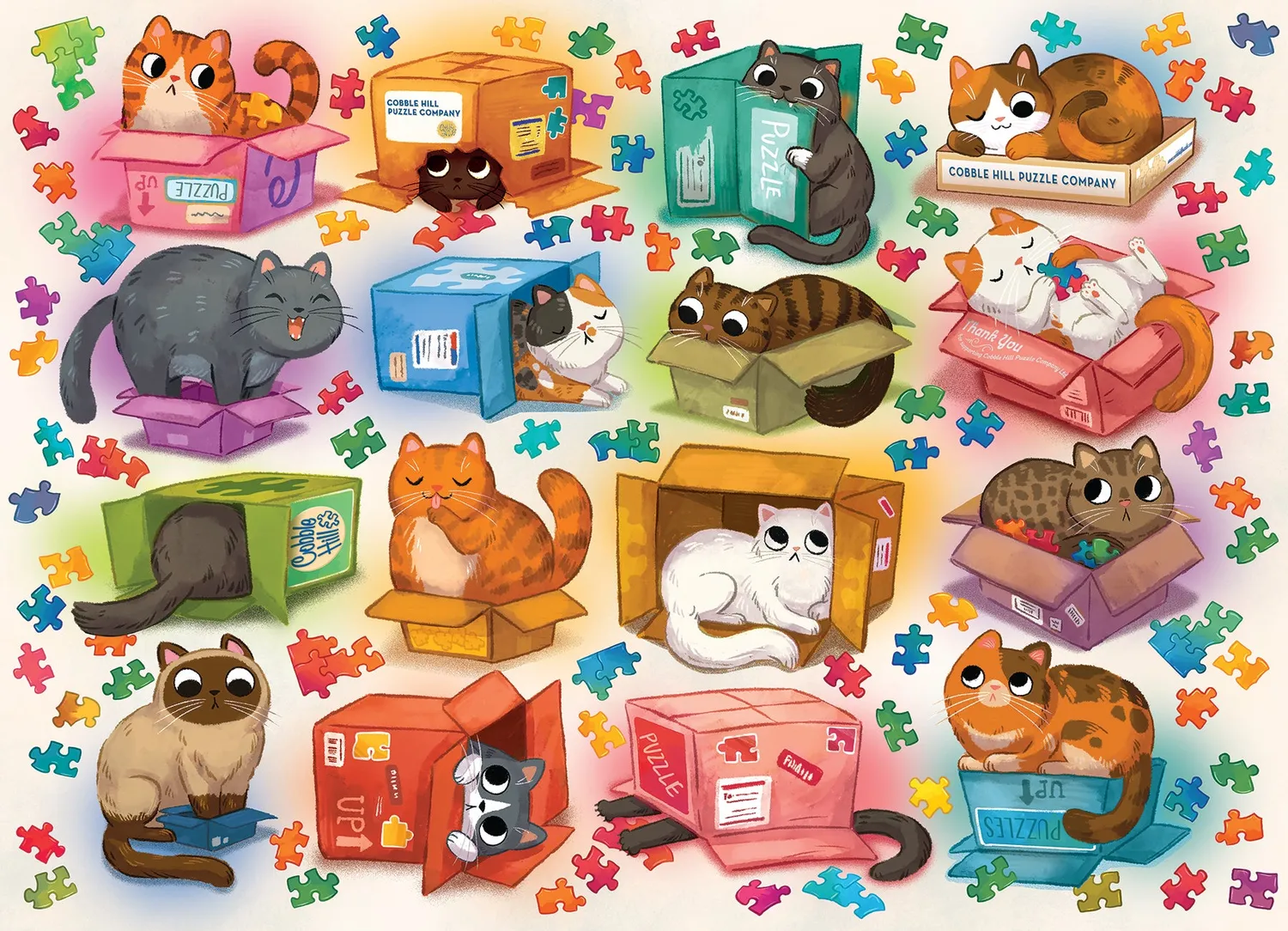 Cobble Hill Cats vs Puzzles puzzle 1000 piese
