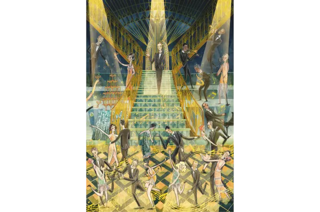 Mosaic Puzzles The Great Gatsby puzzle lemn 1000 piese colorat