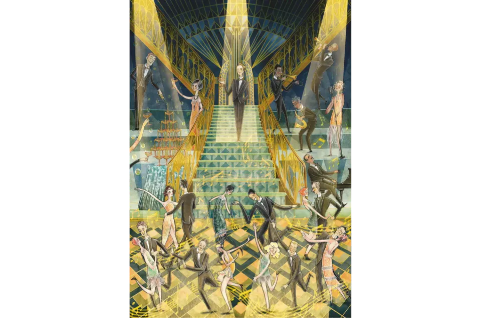 Mosaic Puzzles The Great Gatsby puzzle lemn 1000 piese colorat