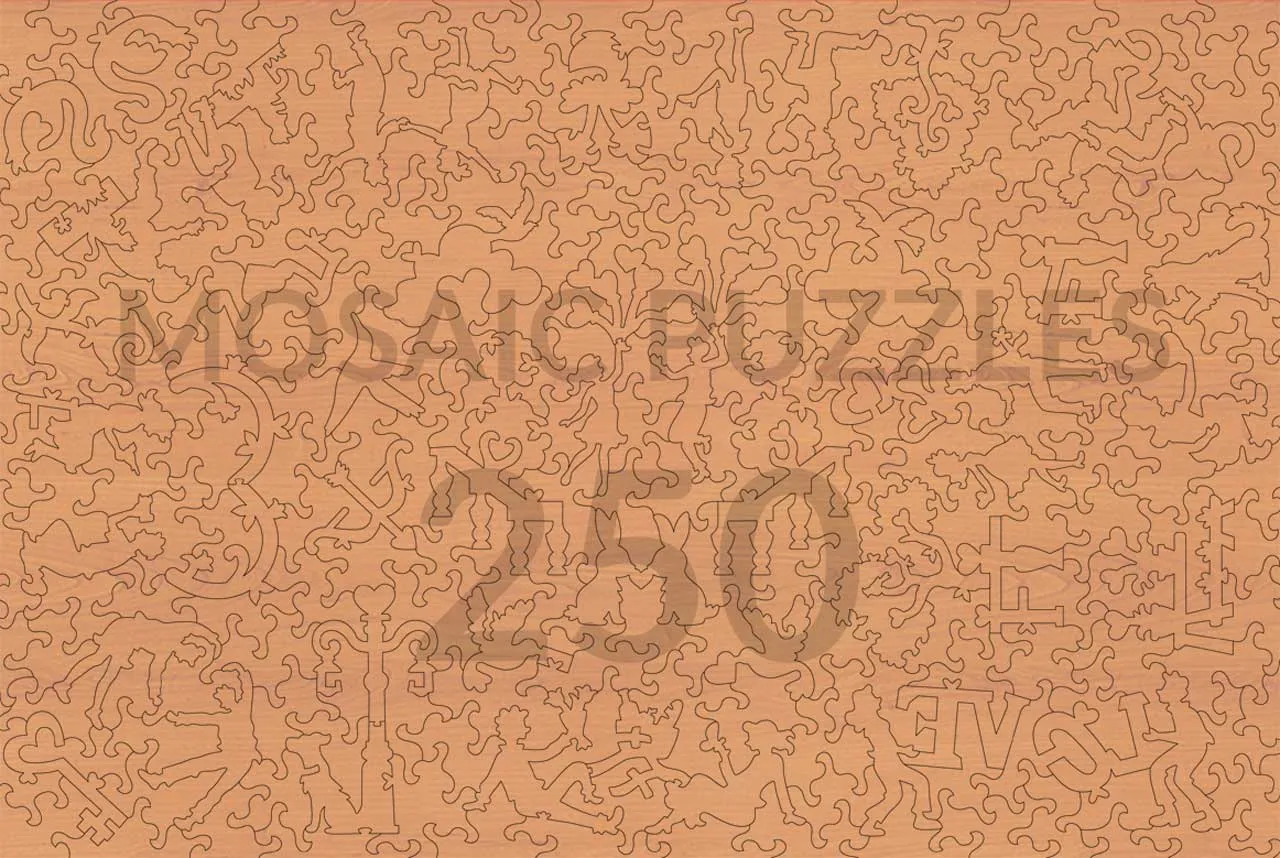 Mosaic Puzzles Lanterns at Lovers Lake puzzle lemn 500 piese romantic