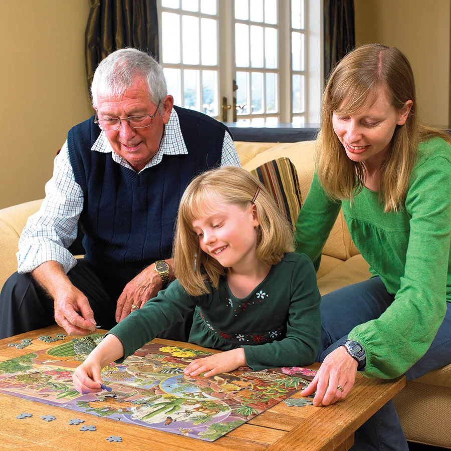 Cobble Hill Desert Magic puzzle 350 piese familie cu animale